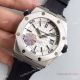 Swiss Audemars Piguet Royal Oak 3120 Movement SS White Dial Watch Copy (3)_th.jpg